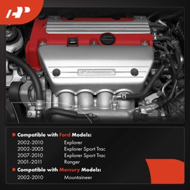 A-Premium Right Side Exhaust Manifold Kit W/Gasket & Studs [4.0L] Compatible with Ford Explorer 2002-2010, Explorer Sport Trac 2002-2005 2007-2010, Ranger 2001-2011 & Mercury Mountaineer 2002-2010