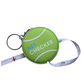 Scoring Right - Mini Cinta métrica y Llavero, Cinta métrica portátil de 59 Pulgadas para medir la Altura de la Red de Tenis, Color Verde