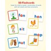 Coogam Short Vowels Spelling Flashcards with Magnetic ABC Letters, Learn