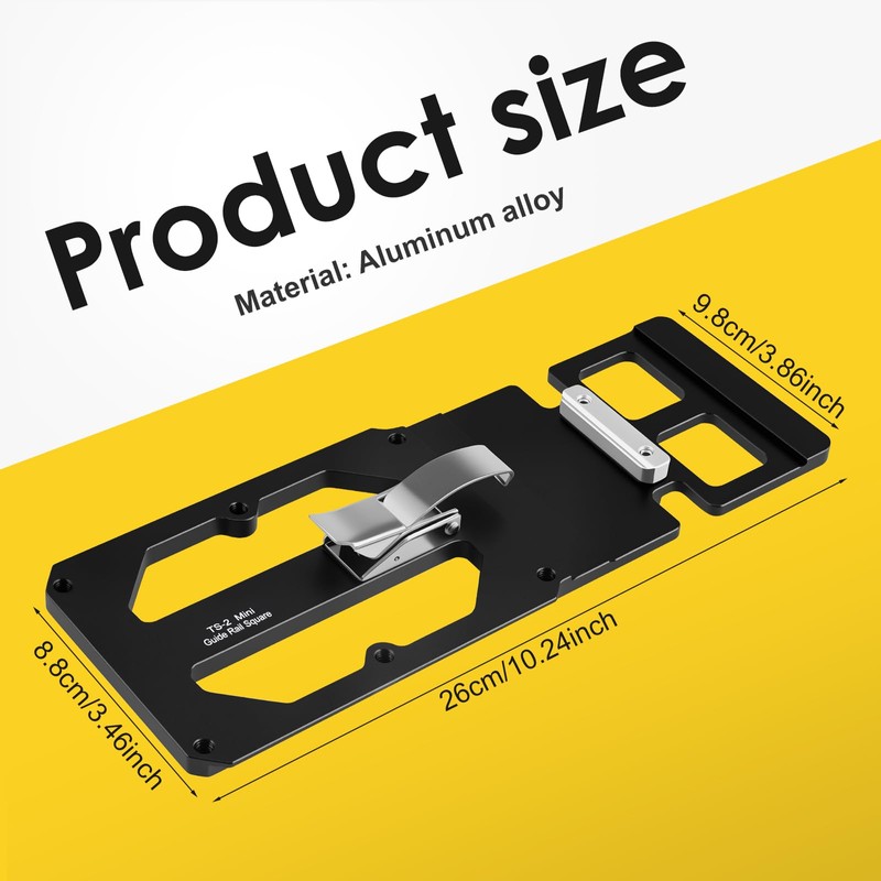 Aluminium Alloy Track Saw Square Guide Accurate Efficient Right Angle