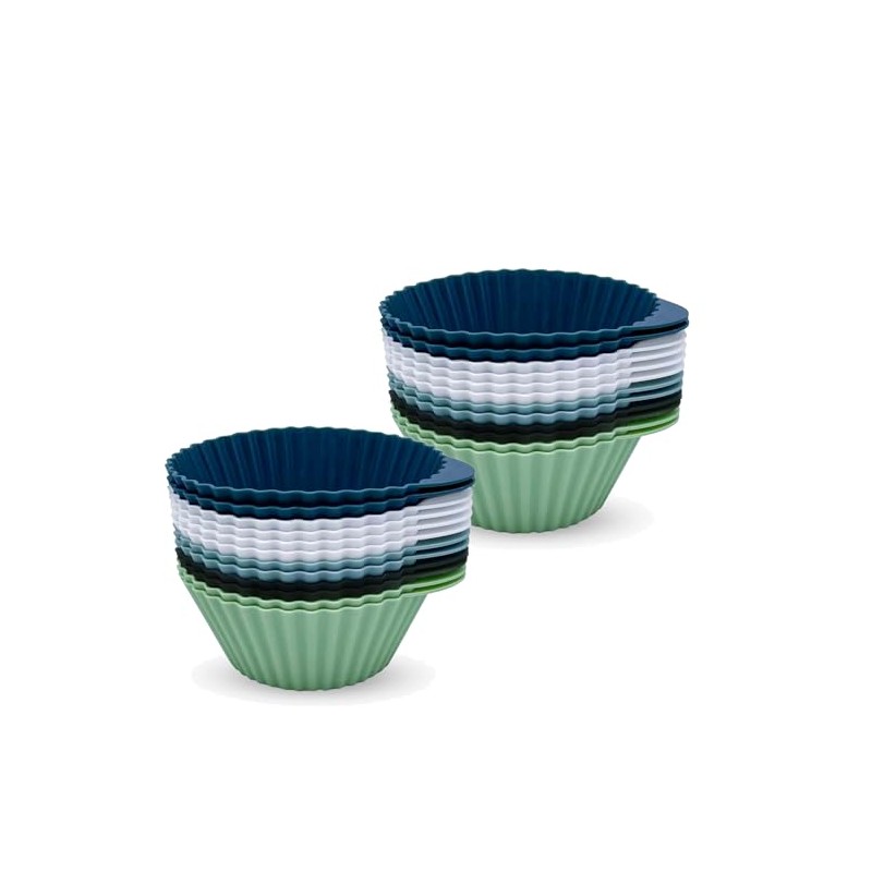 The Silicone Kitchen Reusable Silicone Baking Cups Silicone Muffin Liners
