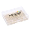 BEADIA 14K Gold Plated Round Spacer Beads 3mm 300pcs for