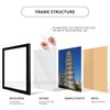 wallsthatspeak 12x36 Black Picture Frame for Puzzles Posters Photos or