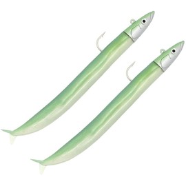 Fiiish Double Combo Off Shore Crazy Sand Eel + Rattle No.3-15cm - 20g - Pearl Green - CSE5011