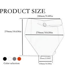 ABCERRSI Motorcycle Front Number Plate Dirt Bike Number Flat Plastic Cover Fit for EXC EXCF XC XCW SXF 150 250 300 19-21XC 125 20-21(Black)