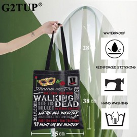 G2TUP Erik & Christine Musical Tote Bag Raoul & Christine Fans Gifts Survive Or Die Shoulder Bag Mask Merch (Survive Or Die)