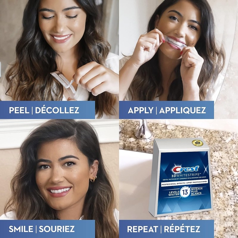 Crest 3D Whitestrips Professional Effects At-home Teeth Whitening Kit, 20