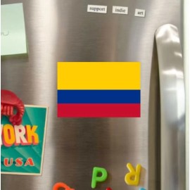 Texas Hart Designs Flag of Columbia Die Cut Glossy Fridge Magnet