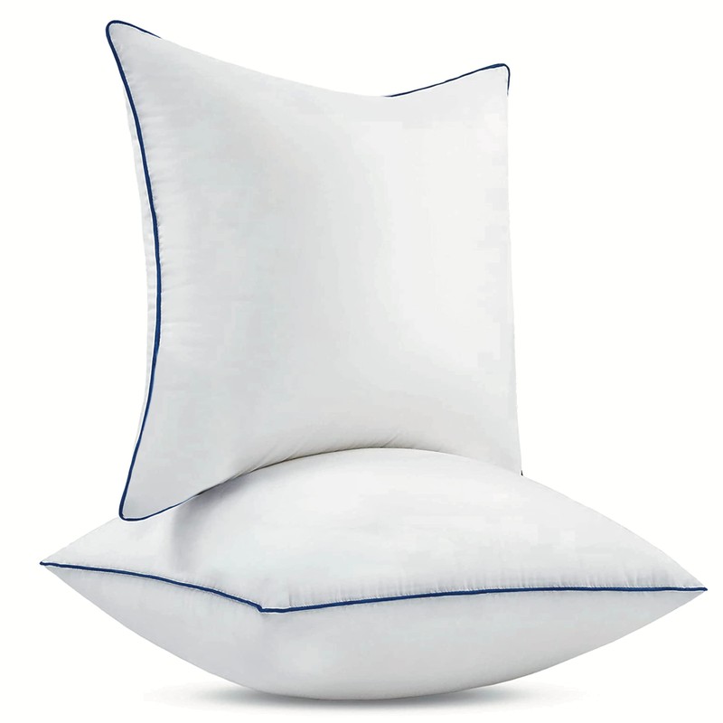 Ichrysania 18x18 Inch Pillow Inserts Set of 2-100% Cotton Cover,