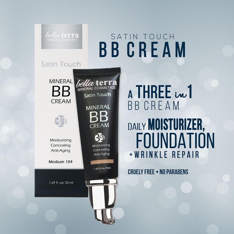Bellaterra Cosmetics BB Cream - Tinted Moisturizer, Mineral Foundation Makeup,