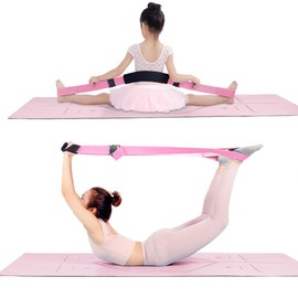 Ballet Stretch Band for Dance, Cheerleading, Pilates. Improves Elastic Flexibility and Enhances Daily Stretching，Total Dance，Gymnastics Training Foot Stretch Ballet Soft Opening Bands (Pink)