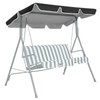 Swing Chair Canopy Replacement, 3 Seater Garden Seat Canopy Cover,