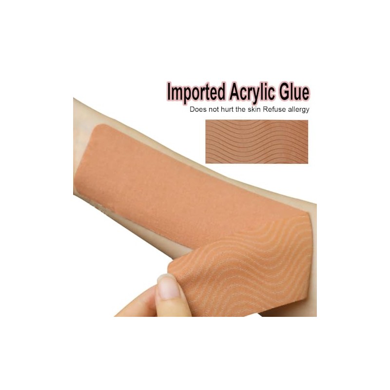 ANAMPION Kinesiology Tape 3Rolls(2.5CM, Black)