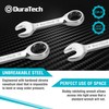 DURATECH Stubby Ratcheting Combination Wrench Set, Metric, 8-piece, 10, 11,