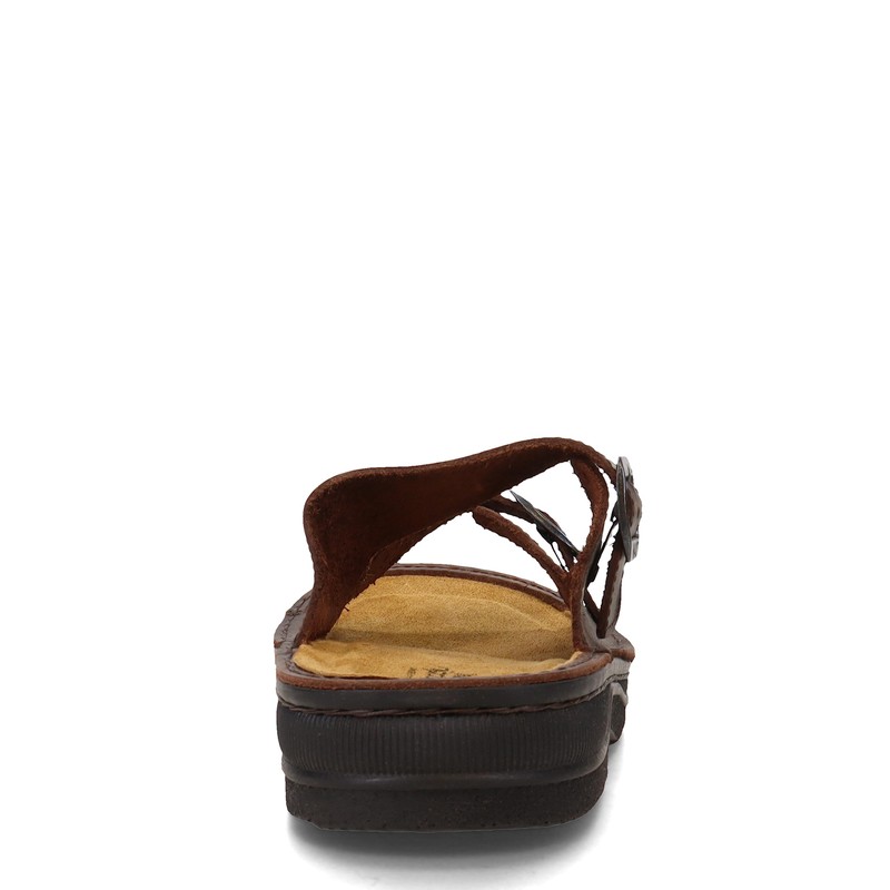 NAOT Men's Mikael Flat Sandal, Brown, 44 EU/11 M US