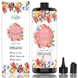 UV Resin 1,000g - Crystal Clear Improved Ultraviolet Curing Epoxy Resin for DIY Jewelry Making, Craft Decoration - Hard UV Glue Solar Cure Sunlight Activated Resin for DIY Resin Mold, Casting, Coating