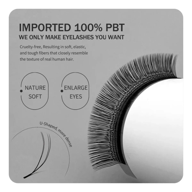 Extensiones De Pestañas U Paralelas Flor 2d Yy