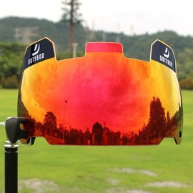 Football Visor DUTYBOD Professional Football Helmet Visor Includes Visor Clips Shield Fits Youth Football Helmets & Adult Football Helmets.ER074 - Color: REVO red
