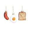 Mini English Breakfast Baubles - Set Of 3