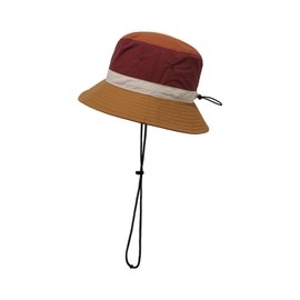 Clakllie Outdoor Fishing Boonie Hats Waterproof Safari Sun Hat for Camping UV Protection Jungle Bush Hats Hunting Hat,Wine Red
