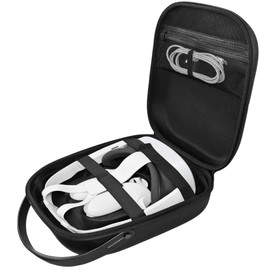 DailyTrends Carry Case for Oculus Meta Quest 3S / Quest 3 / Quest 2 / Vision Pro Meta Quest 3 Travel Case for VR Headset Head Strap, Controller and Accessories Full Protection for Travel and Storage