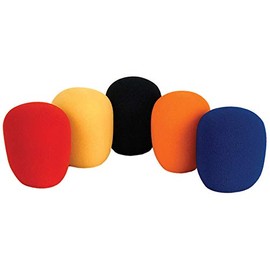 5 Pack of Coloured Microphone Windshields