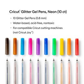 GLITTER GEL RAINBOW PEN SET 10CT