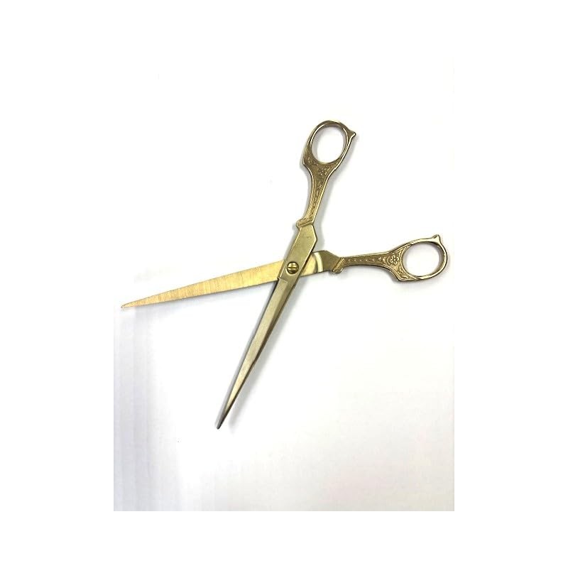 Ceremony Tape Cutting Scissors Gold Presentation Box