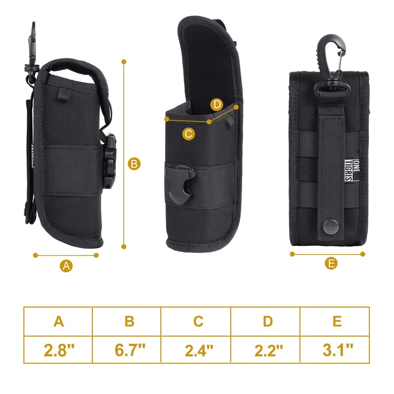 OneTigris MOLLE Eyeglasses Case with Buckle Hard Shell Sunglasses Storage