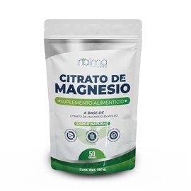 Citrato de Magnesio en Polvo 150gr -Sin rellenos - 100% Pure Magnesium Citrate