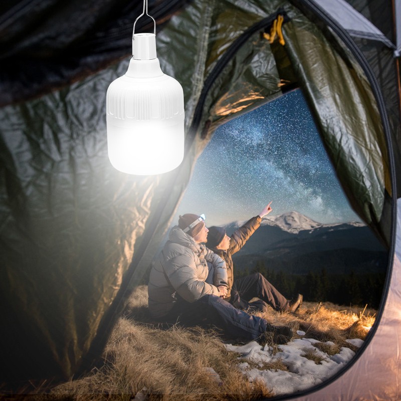 Outdoor LED 5000lm Camping Light USB Charging Portable Hook Hanging