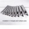 sourcing map Oval Hole Punch 6x25mm Leather Hollow Cutter Oblong