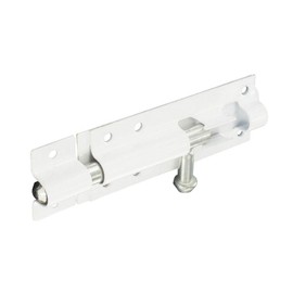 TERF® Heavy Duty Tower Door Bolt Barrel Slide Lock Bolt White 100mm [4''] Door Latch with Screws Ideal for Internal External Strong Doors Locks for Garage Shed Garden Gate and Multi Use - Pack of 2