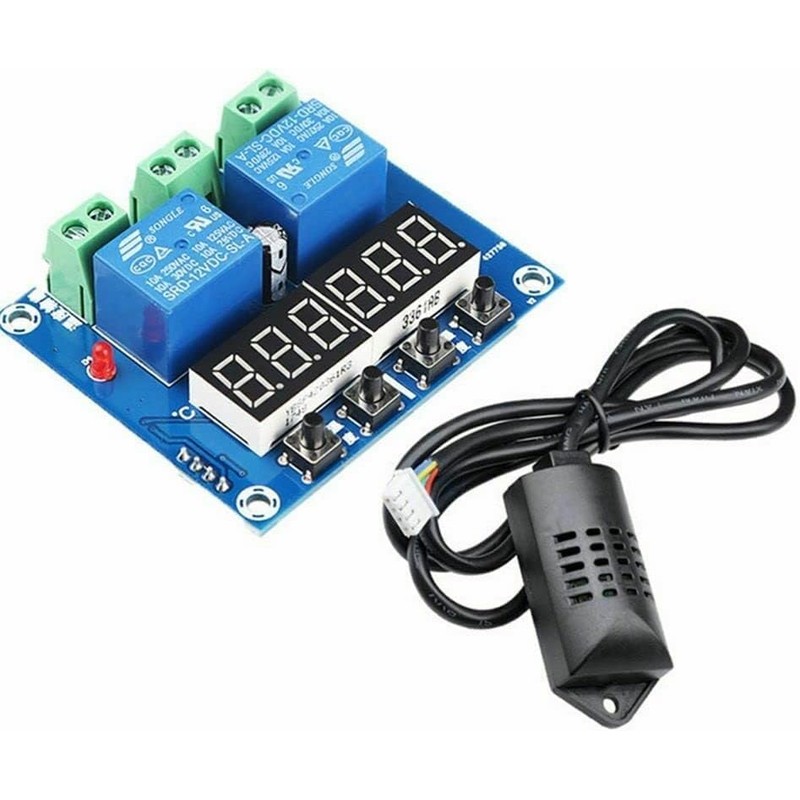 LeHang Thermostat Dual Output Temperature Humidity Thermometer Hygrometer Control Module