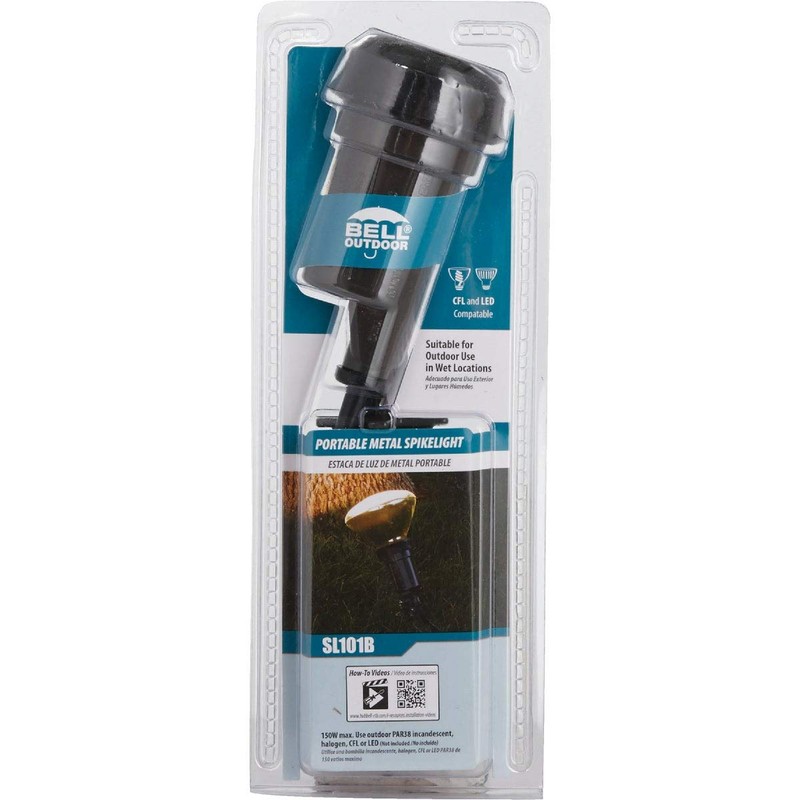 Hubbell-Bell SL101B Portable Spike Light Par 38 Bulb Bronze Finish,