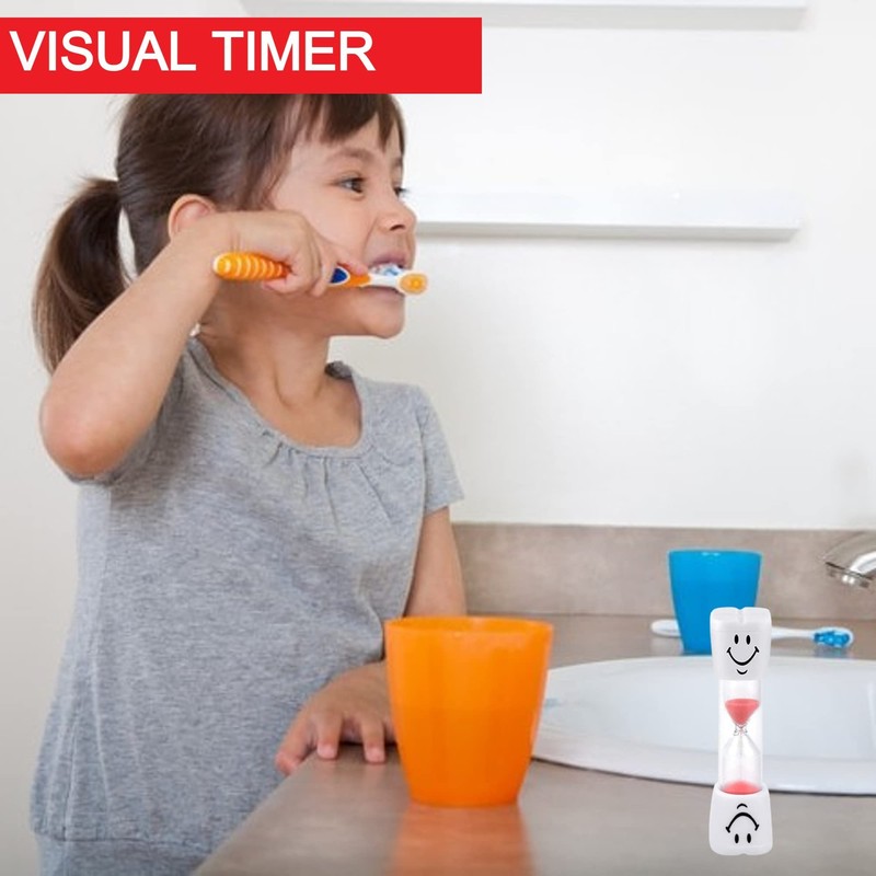 Temple 3PC Tooth Brushing Sand Timer, 3 Minute Dental Timer