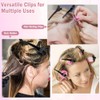 24 Pcs Alligator Hair Clips for Styling, Black Creaseless Hair