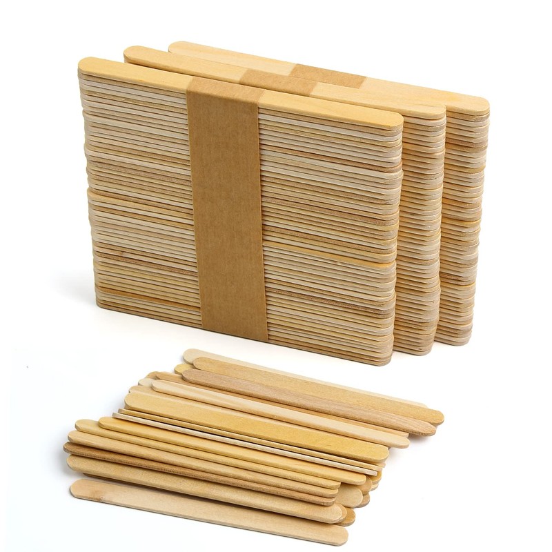SULOLI Lollipop Sticks,150PCS Lolly Sticks for Craft Wooden Popsicle Sticks