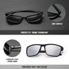 SPEEDHYUN Classic Men's Polarised Sunglasses Square Lightweight Sunglasses UV Protection