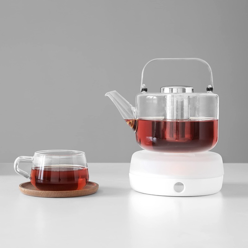 Viva Bjorn Borosilicate Glass Tea Pot for Stovetop with Loose