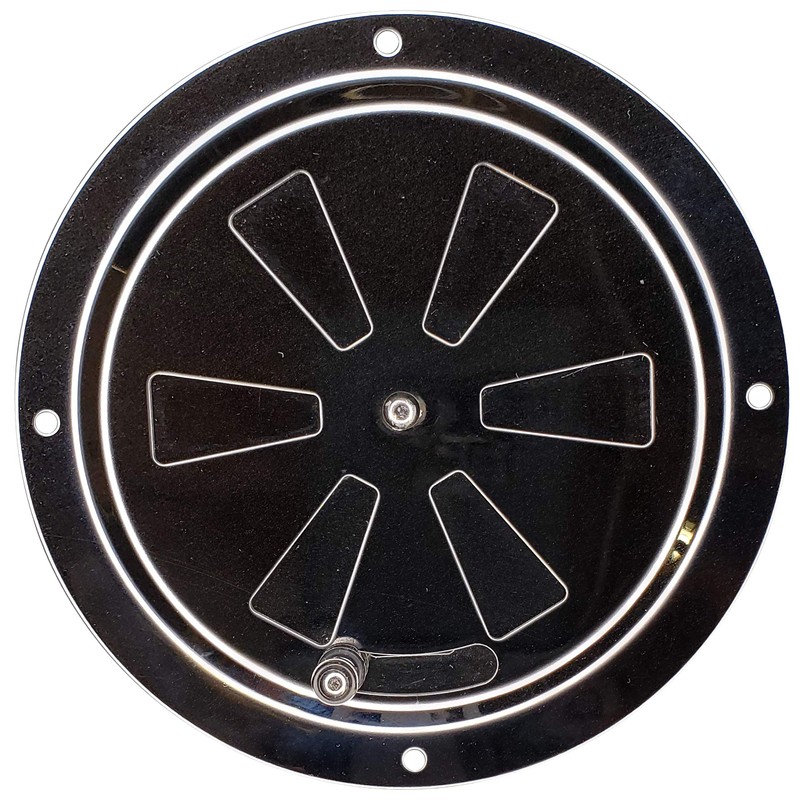 4" BBQ Smoker Air Vent (Stainless Steel) - Pinwheel Grill