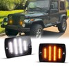 AreLokpri Front Turn Signal Lights Compatible with Wrangler YJ 1987-1995