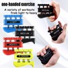 4 Weights Grip Strength Trainer Set,Hand Grip Finger Exerciser,Finger Strengthener,Work