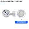 MEASUREMAN Stainless Steel Sanitary Pressure Gauge, 2.5” Dial, 0-30 PSI