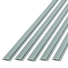 FASÄDE 47 in. Decorative Vinyl Divider Trim Argent Silver (5 Pack)
