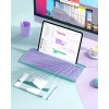 Seenda Cute Wireless Bluetooth Keyboard Dual Mode Bluetooth 2.4G round