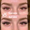 Brown Lashes Strip Natural Looking Cat Eye Eyelashes Wispy Fluffy