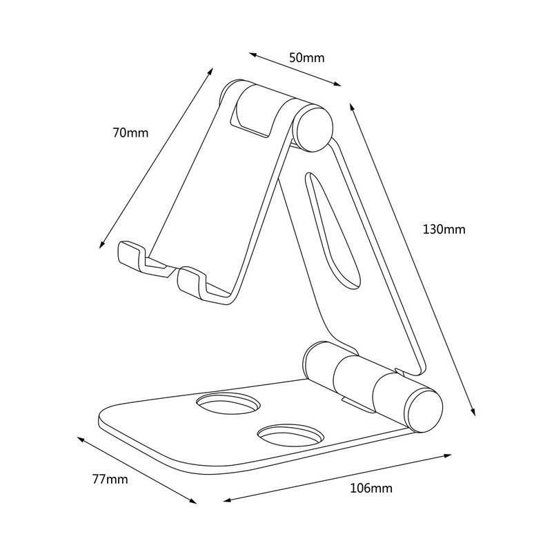 AISENS MS2PXL-094 Desk Mount XL Adjustable (Pack of 2) for
