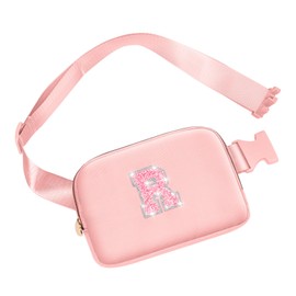 Prize for Girls 8-12, Dance Recital Gifts for Kids, Belt Bag Dance Bag for Teen,Crossbody Bags for Girls Teen,Small Travel Waist Packs Kids Fanny Pack Birthday Gifts (Peach, R)