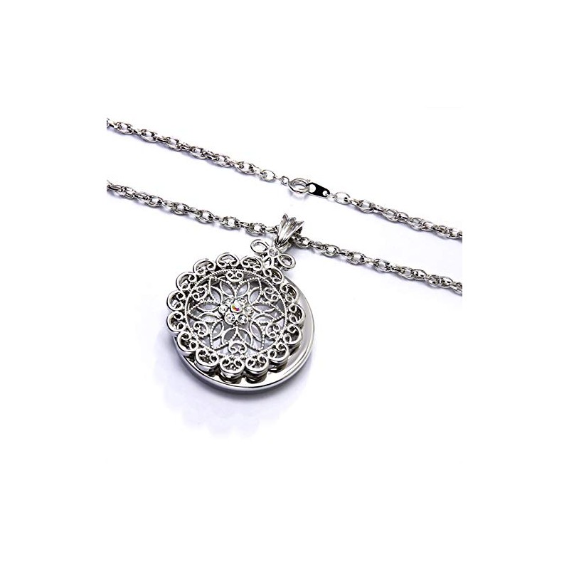 CLARA 6X Magnifier Necklace Magnifying Glass Pendant Optical Lens with